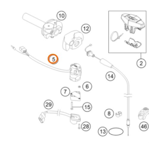 SWITCH DE LUCES EXC-F 07-15