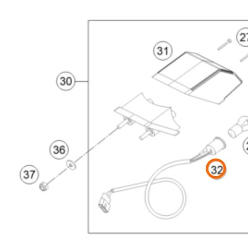 CABLE INSTALACION DE FARO STOP POSTERIOR