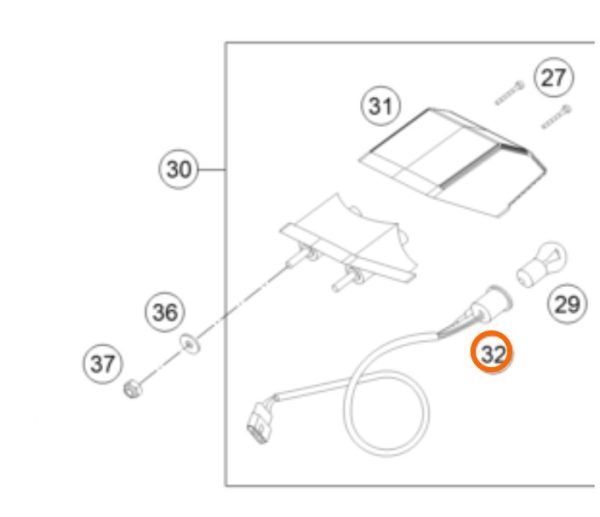 CABLE INSTALACION DE FARO STOP POSTERIOR