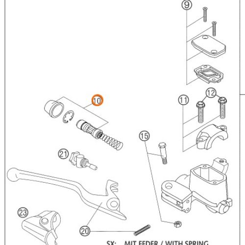 KIT DE REPARACION BOMBA DE FRENO 01-04