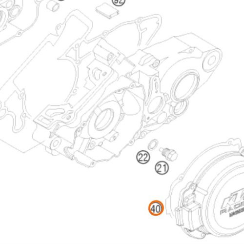 EMPAQUE DE TAPA DE ENCENDIDO 2T 125 02-11