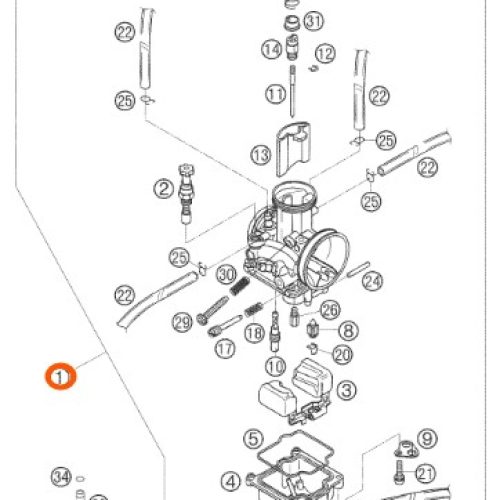 CARBURADOR 2T 125 03-07