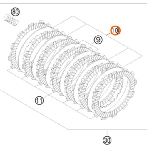 DISCO DE EMBRAGUE SEPARADOR 1.5 MM