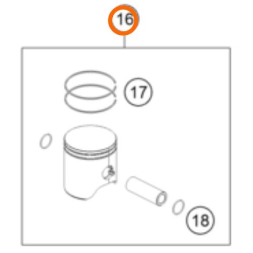 KIT DE PISTON 2T 125 SX 01-21