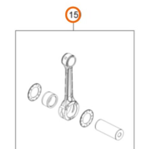 KIT DE BIELA 2T 125/150 SX 16-22