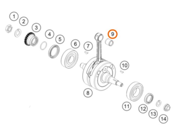 CANASTILLA DE PISTON 125