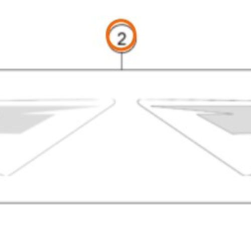 ADHESIVO DE GUARDAFANGO POSTERIOR 150 SX 2016