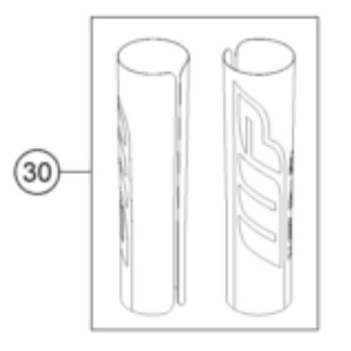 CALCOMANIA WP DE SUSPENSION SX 2020