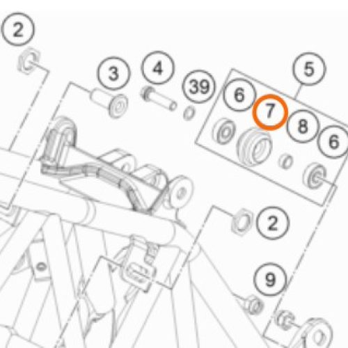 GUIA DE CADENA PATIN SX/EXC