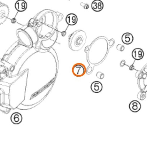 EMPAQUE DE TAPA DE ENCENDIDO 200 EXC 13-15