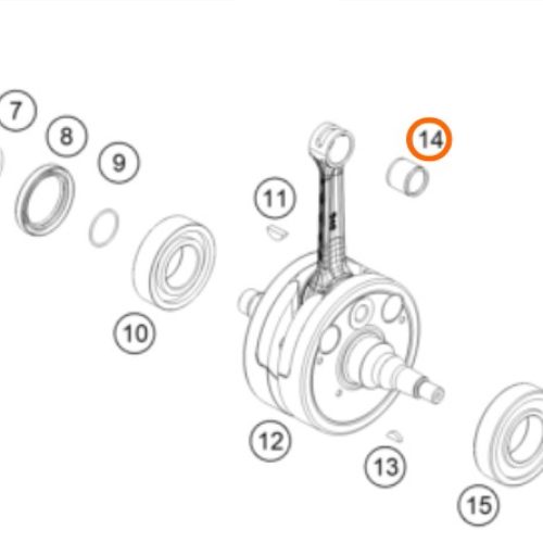 CANASTILLA DE PISTON 250-380 SX/EXC 94-23