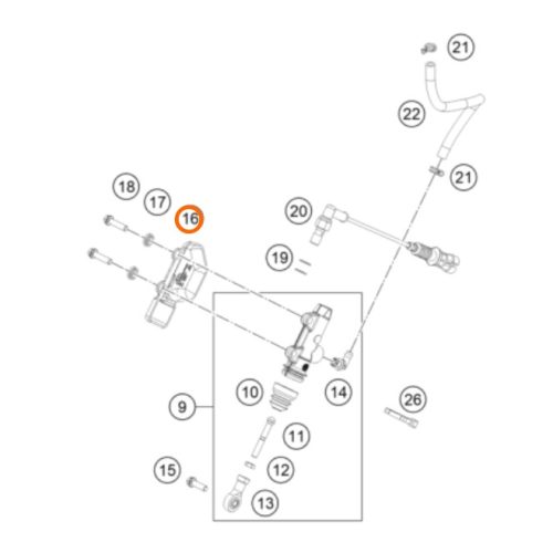 PROTECTOR DE BOMBA DE FRENO POST 1050-1290 ADV 13-20