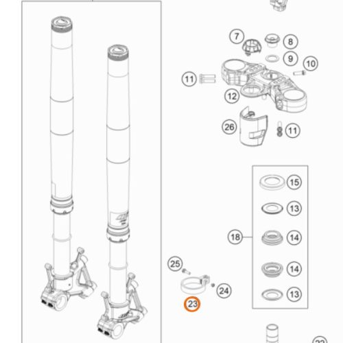 GUIA DE CAÑERIA DE FRENO 790 ADV R/S