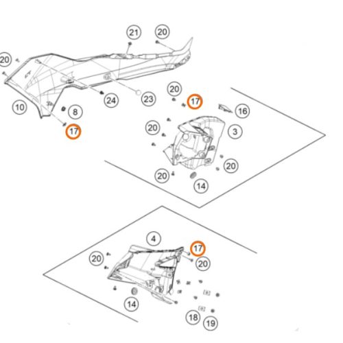 PERNO M5 DE COLA 690 END/790 DUKE
