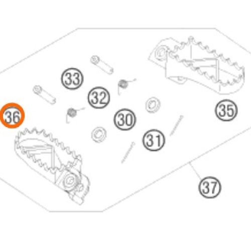 ESTRIBO DERECHO 50 LC