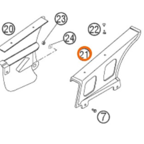 GUARDA CADENA EXC 03-07