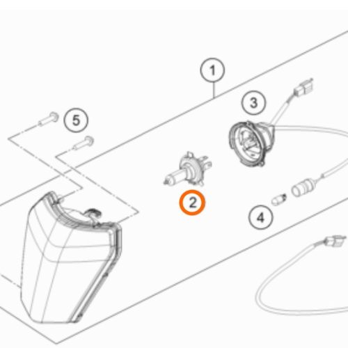 FOCO HALOGENO LC4/ADV 03-12  EXC 13-18