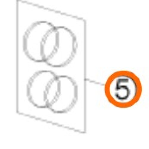 KIT DE CAUCHOS MORDAZA DE FRENO DELANTERO