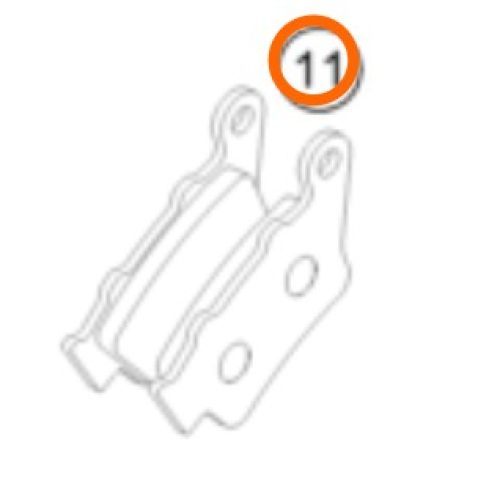 PASTILLAS DE FRENO POST SX/EXC/LC4 97-02