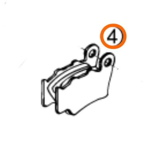 PASTILLAS DE FRENO POST SX/EXC/LC4 97-02