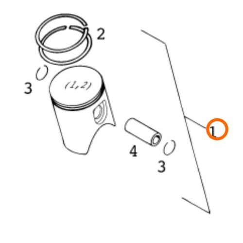 KIT DE PISTON 2T 250 SX/EXC 94-99