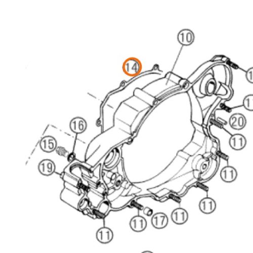 EMPAQUE DE TAPA DE EMBRAGUE 2T 250
