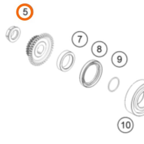 TUERCA DE CIGUENDNAL 250/300 2T 03-11