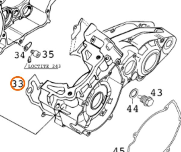EMPAQUE DE CENTRO DE MOTOR 250-380 96-02