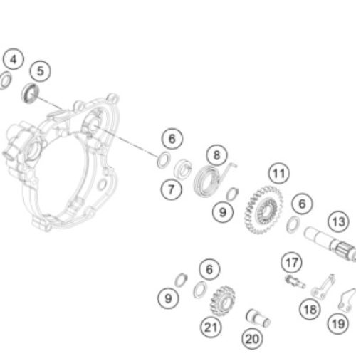 ARANDELA DE PATA DE ARRANQUE SX/EXC