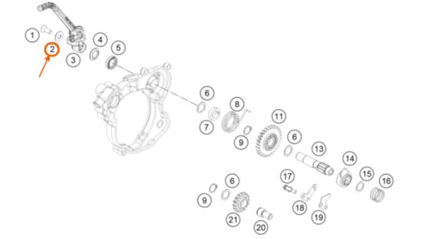 ARANDELA DE PATA DE ARRANQUE SX/EXC