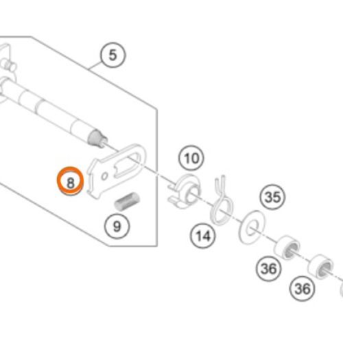 PLATINA DEL SELECTOR 4T