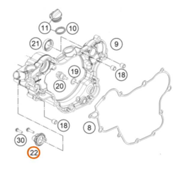 TAPA DE RESORTES DE VALVULA DE PODER 2T SX/EXC