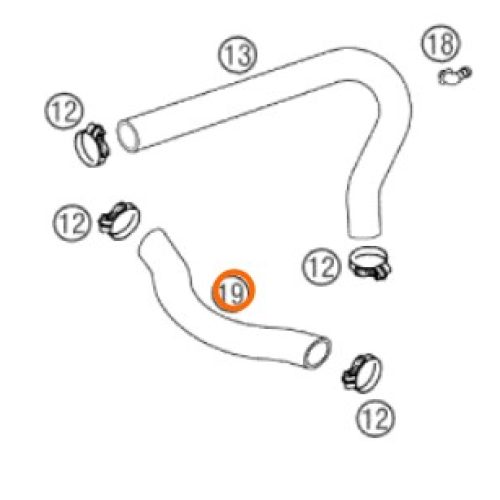 MANGUERA DE RADIADOR 01-03