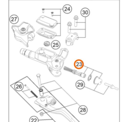 KIT DE REPARACION BOMBA DE EMBRAGUE BREMBO 06-18