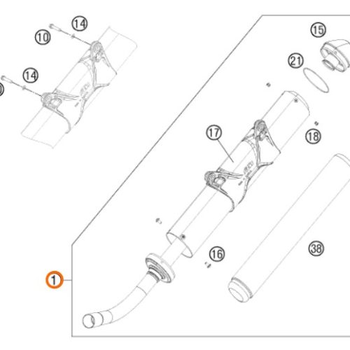ESCAPE ORIGINAL TERMINAL 2T 250/300 EXC 11-16