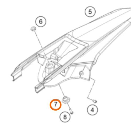 PERNO DE BASE DE ASIENTO SX/EXC 03-06