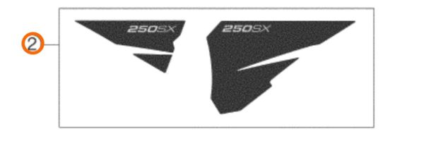 KIT DE ADHESIVOS 250 SX 03
