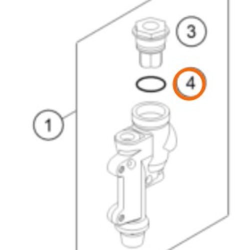 O RING DE TAPON BOMBA DE FRENO 54813063000