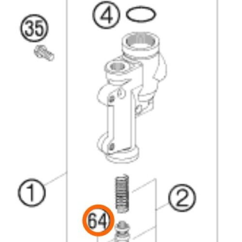 CAUCHO DE BOMBA FRENO POSTERIOR ADV 950/990