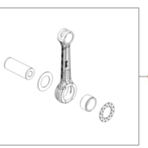 KIT DE BIELA 2T 250/300 SX/EXC 09-22