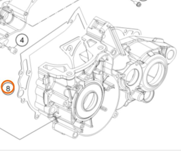 EMPAQUE DE CENTRO DE MOTOR 250/300 03-16