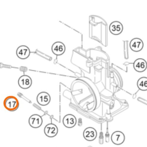 PERNO DE CARBURADOR 250/300 14-16