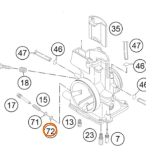 O RING DE AGUJA DE CARBURADOR 54831072000