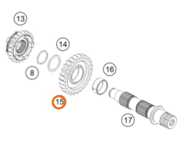 PIÑON DE 2DA 250/300 EXC 11-16
