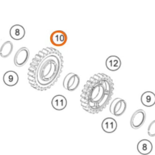 PIÑON DE 3RA 250/300/350 EXC 11-16
