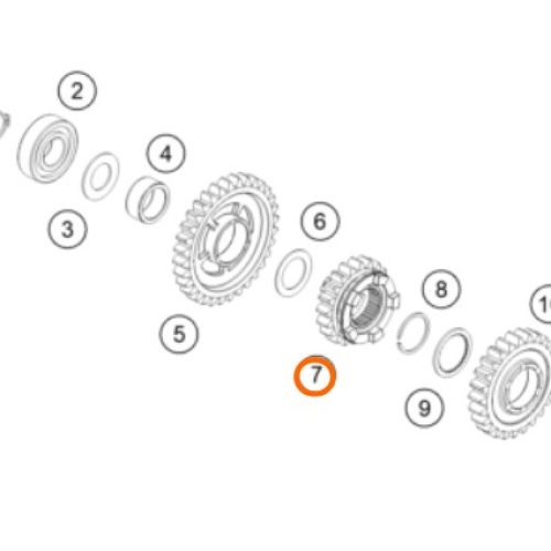 PIÑON DE 6TA 250/300/350 EXC-F 11-16