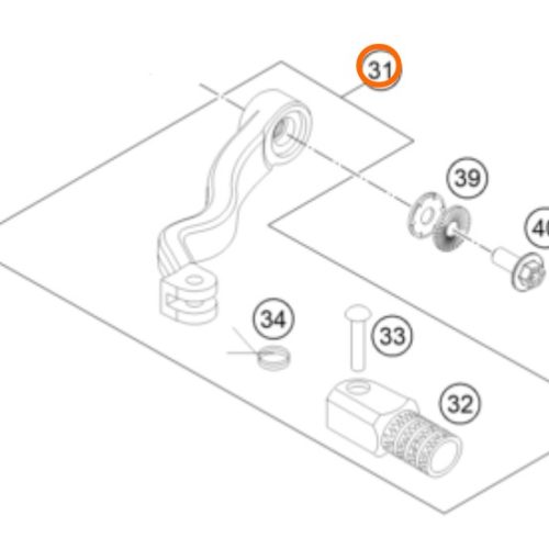 PATA DE CAMBIOS 2T/4T 250/300/ 05-16