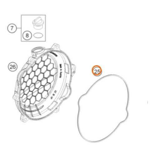 EMPAQUE DE TAPA DE EMBRAGUE  2T 250/300 11-16