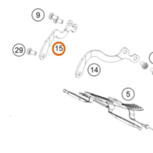 SOPORTE DE MOTOR DERECHO 250/300 EXC 17