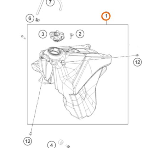 TANQUE DE GASOLINA 250/300 EXC TPI 18-19